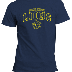 Lions Tee Shirt - Men - Navy/Yellow, M